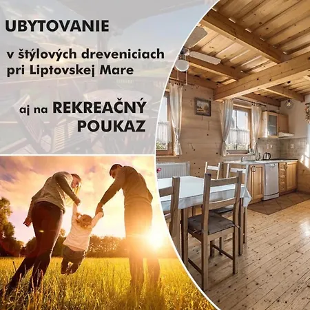 Chatyliptov-drevenice S 3 Spalnami Jasna Liptovska Mara Aqvapark Prázdninový dům Liptovský Mikuláš